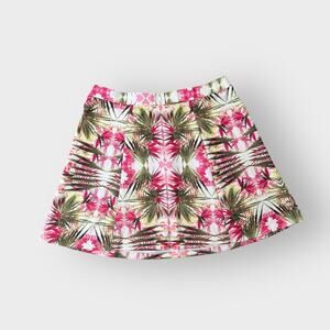 INC International Concepts flared skater skirt in tropical print, plus size 2X